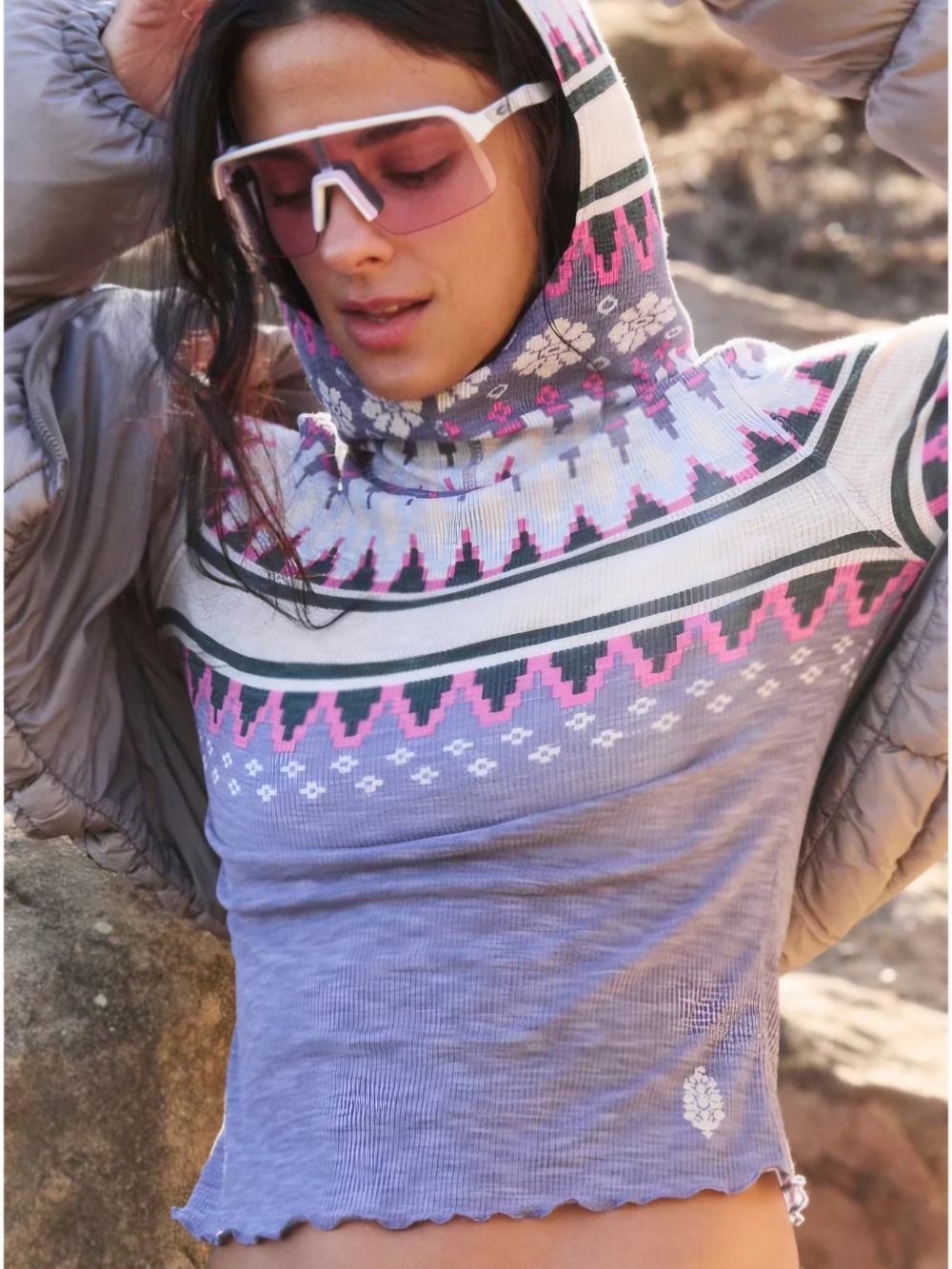 NWT! FP Movement Breathe Easy Printed Layer